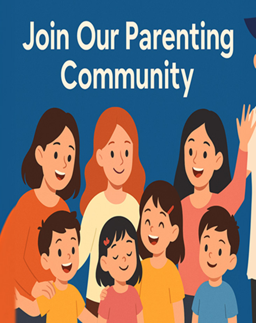 Happy mother and child representing nurturing parenting community